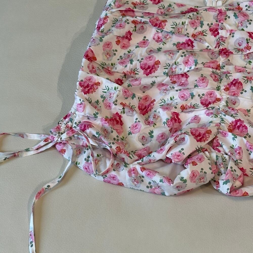Tiger Mist Floral Ruched Shorts - Picture 4 of 7